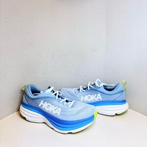 HOKA Bondi 8 Men’s Low Airy Blue Sneakers Size 12 D NEW